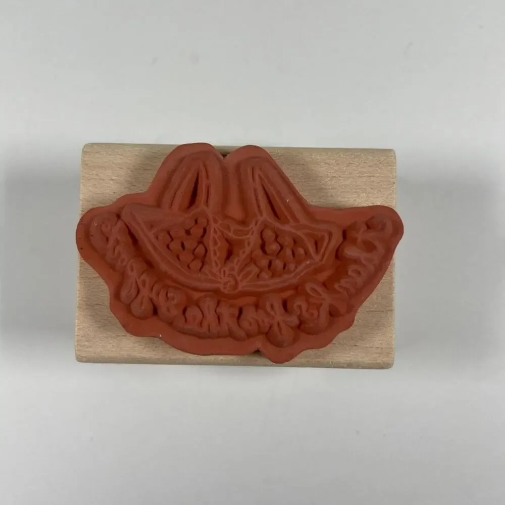 Breast Cancer support wooden stamp